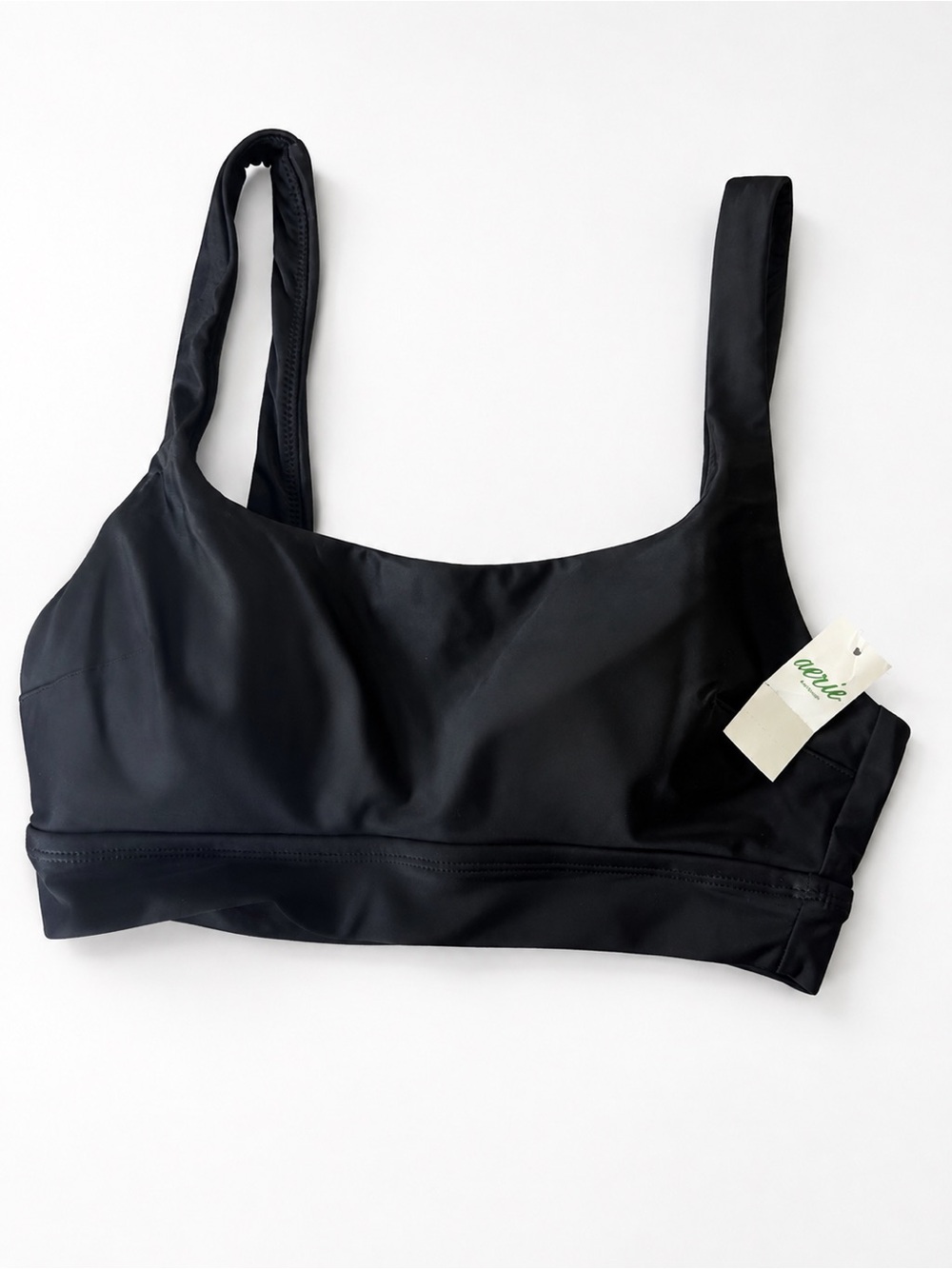 aerie Black Scoop Sports Bralette
